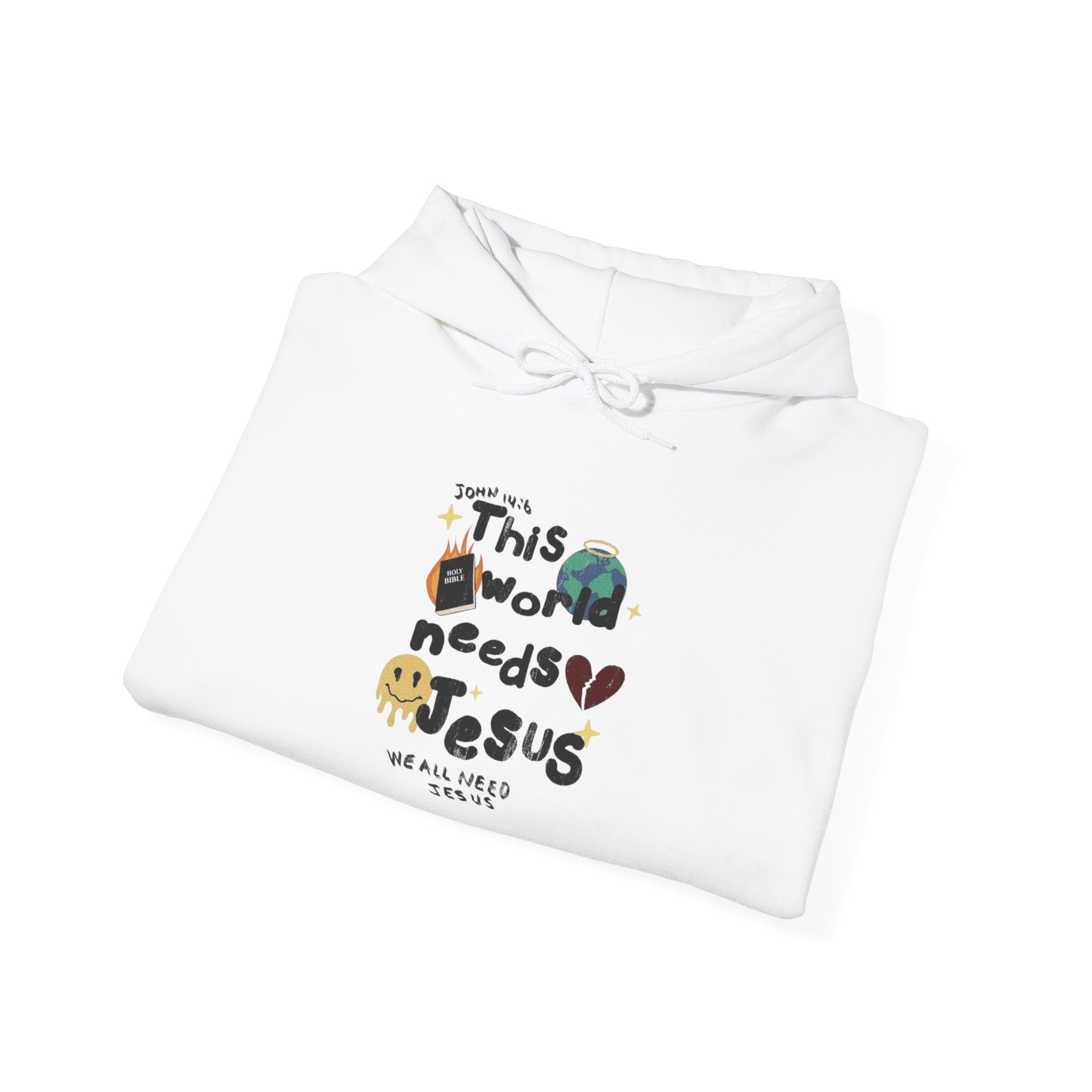 This World Needs Jesus Hooded Sweatshirt