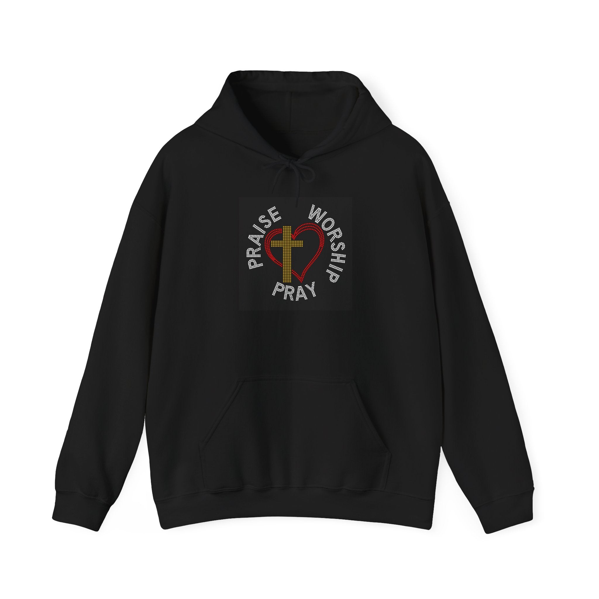 Praise Worship Pray Hooded Sweatshirt